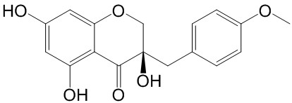 4H-1-Benzopyran-4-one, 2,3-dihydro-3,5,7-trihydroxy-3-[(4-methoxyphenyl)methyl]-, (R)-