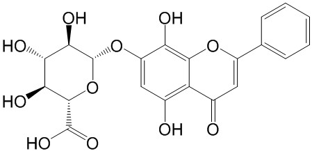 去甲汉黄芩素-7-0-葡萄糖醛酸苷
