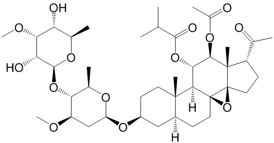 通关藤苷B；11-O-异丁酰基-12-O-乙酰基通关藤甘元B-3-O-茯苓二糖基