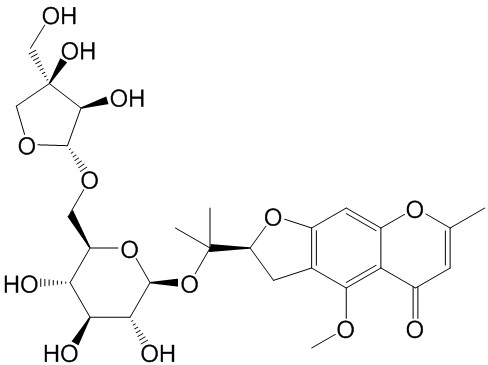 5-O-甲基维斯阿米醇-4'-O-β-D-呋喃芹糖基-(1→6)-β-D-吡喃葡萄糖苷