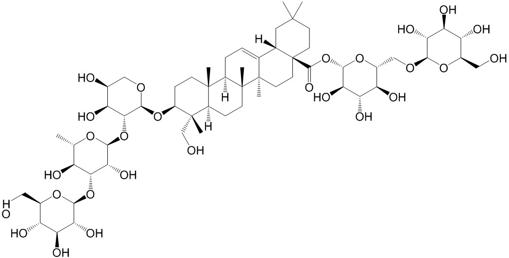 灰毡毛忍冬皂苷甲