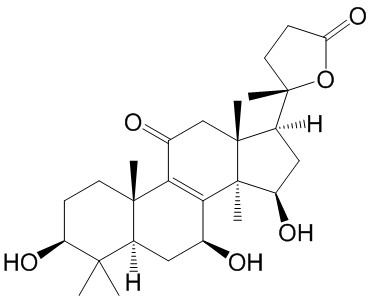 3β,7β,15β-三羟基-11-羰基-羊毛甾烷-8-烯-24→20内酯