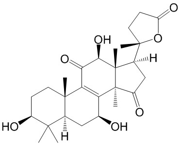 3β,7β,12β-三羟基-11,15-二羰基-羊毛甾烷-8-烯-24→20内酯