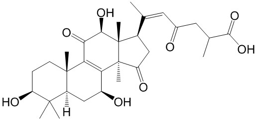 3β,7β,12β-三羟基-11,15,23-三羰基-羊毛甾-8,20-二烯-26-酸