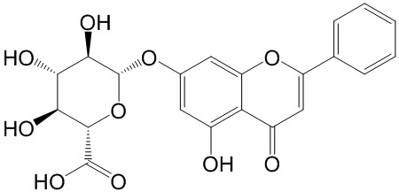 白杨素-7-O-葡萄糖醛酸苷