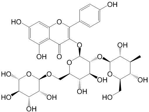 山柰酚-3-O-(2"-O-β-D-葡萄糖基)-β-D-芸香糖苷