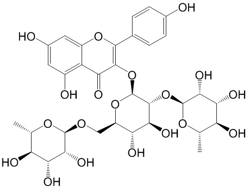 碟豆素；山柰酚-3-O-(2，6-α-L-二吡喃鼠李糖基-β-D-吡喃葡萄糖苷)