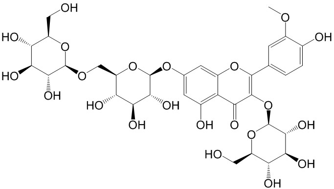 异鼠李素-3-O-β-D-葡萄糖-7-O-β-D-龙胆双糖苷