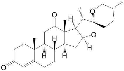 (25R)-螺甾烷-4-烯-3,12-二酮（蒺藜苷元）