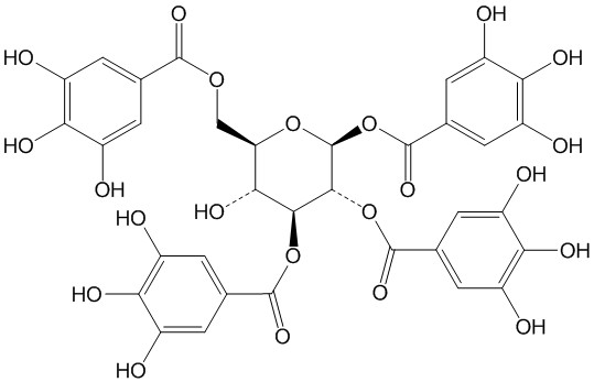 1,2,3,6-四-O-没食子酰-β-D-葡萄糖