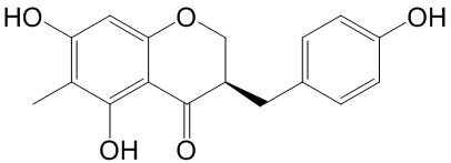 (3R)-5,7-Dihydroxy-6-methyl-3-(4'-hydroxybenzyl)chroman-4-one