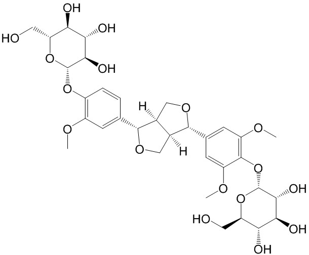 (+)-杜仲树脂酚双葡萄糖苷