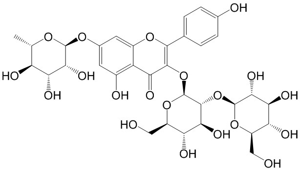 山柰酚-3-槐二糖-7-鼠李糖苷