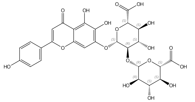 野黄芩素-7-二葡萄糖苷酸