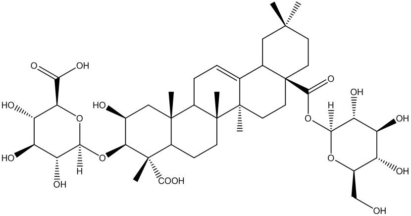 苜蓿酸-3-O-β-D-吡喃葡萄糖醛酸-28-O-β-D-吡喃葡萄糖苷