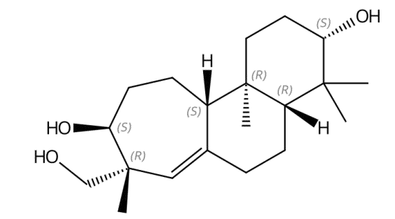 1H-Cyclohepta[a]naphthalene-3,9-diol,2,3,4,4a,5,6,8,9,10,11,11a, 11b-dodecahydro-8-(hydroxymethyl)-4,4,8,11b-tetramethyl-, (3S,4aR, 8R,9S,11aS,11bR)-