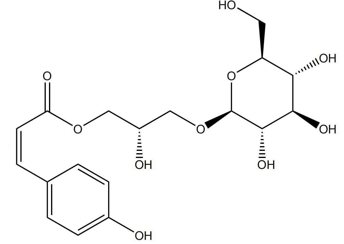 (2S)-1-O-Z-p-coumaroyl-3-O-β-D-glucopyranosylglycerol