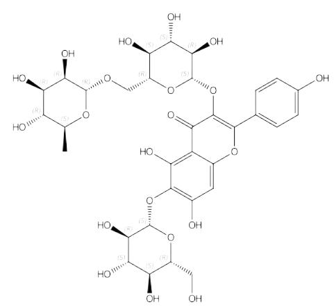 6-羟基山奈酚-3-O-芸香糖-6-O-葡萄糖苷