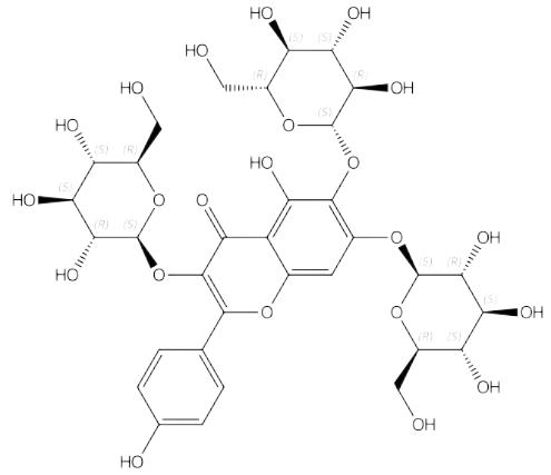 6-羟基山奈酚-3,6,7-三-O-葡萄糖苷