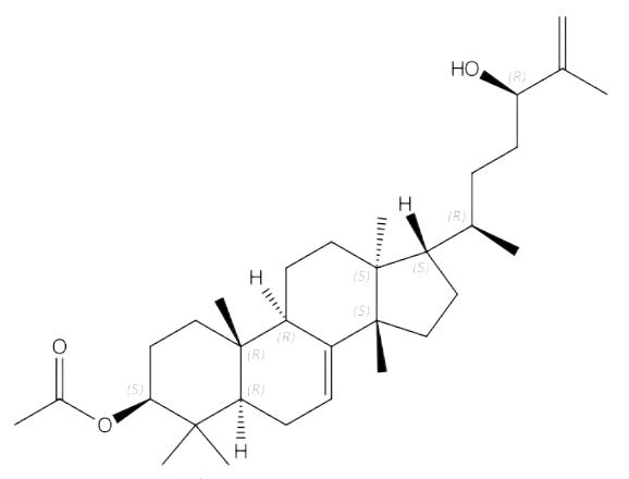 3β-乙酰氧基-7,25-甘遂二烯-24(R)-醇