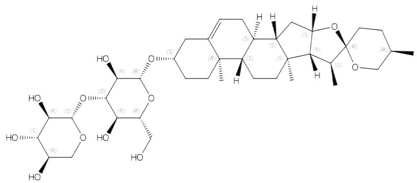 薯蓣皂苷元-3-O-β-D-木糖-(1→3) -β-D-葡萄糖苷