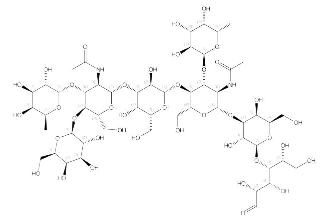 二岩藻糖基乳糖-N-六糖(A)