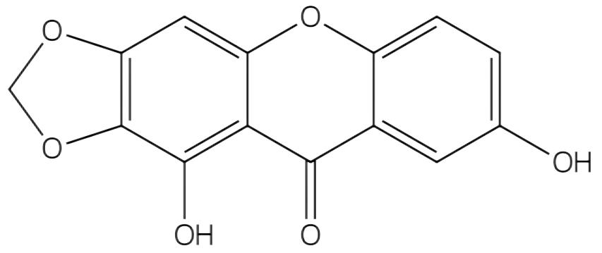 1,7-二羟基-2,3-亚甲二氧基口山酮