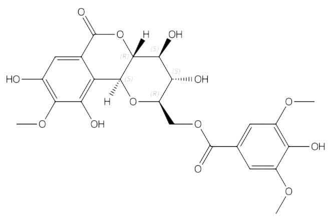 11-O-丁香酰基岩白菜素