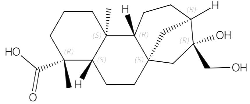 ent-16beta,17-二羟基-19-异贝壳杉烷酸