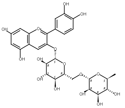 矢车菊素-3-芸香糖苷