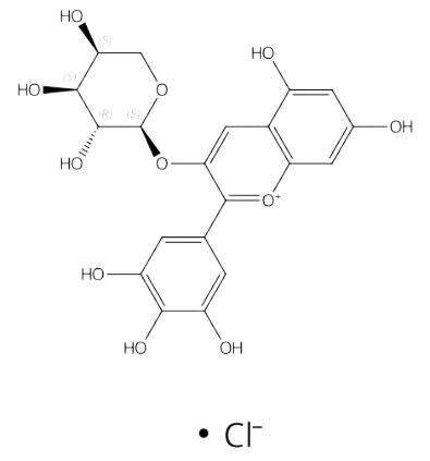 氯化飞燕草素-3-O-阿拉伯糖苷