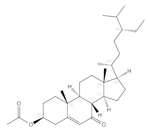 3-乙酰基-7-羰基-β-谷甾醇