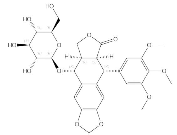 苦鬼臼素-4-O-β-D-葡萄糖苷